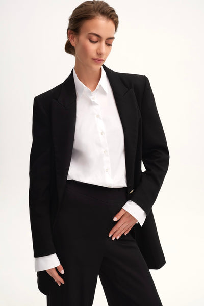New Voyage French Cuff Blouse White