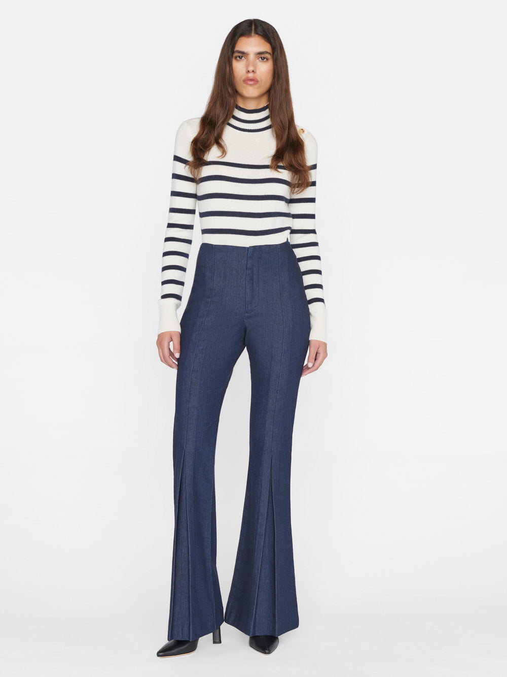 Pleated Denim Pant by Frame