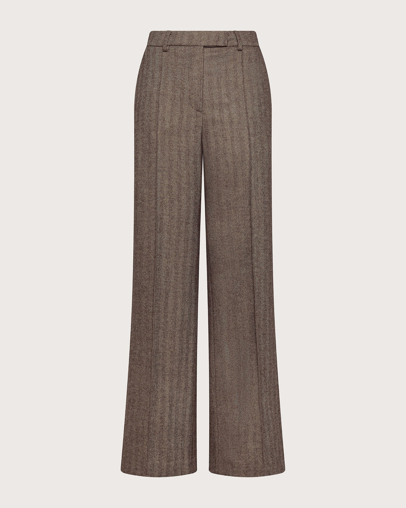 Straight Leg Weave Pants Dove Grey