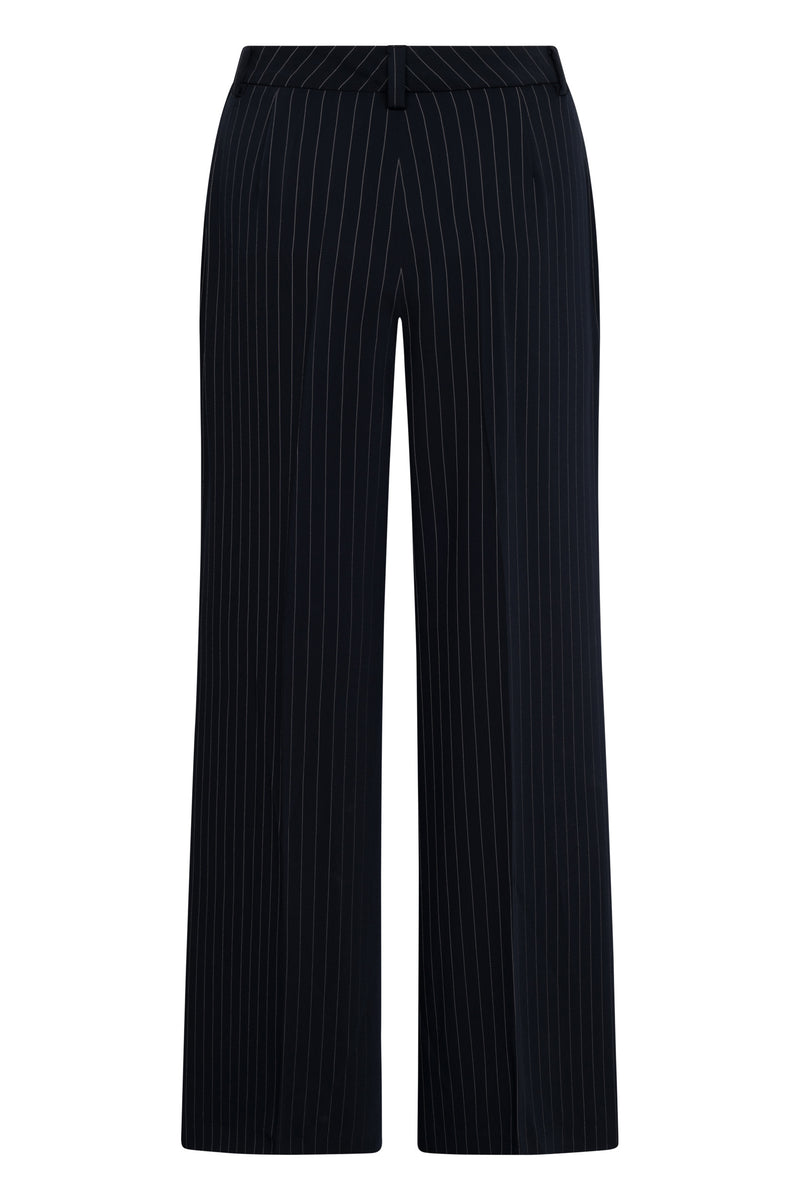 Milara Fluent Pin Stripe Pant Blue White Stripe