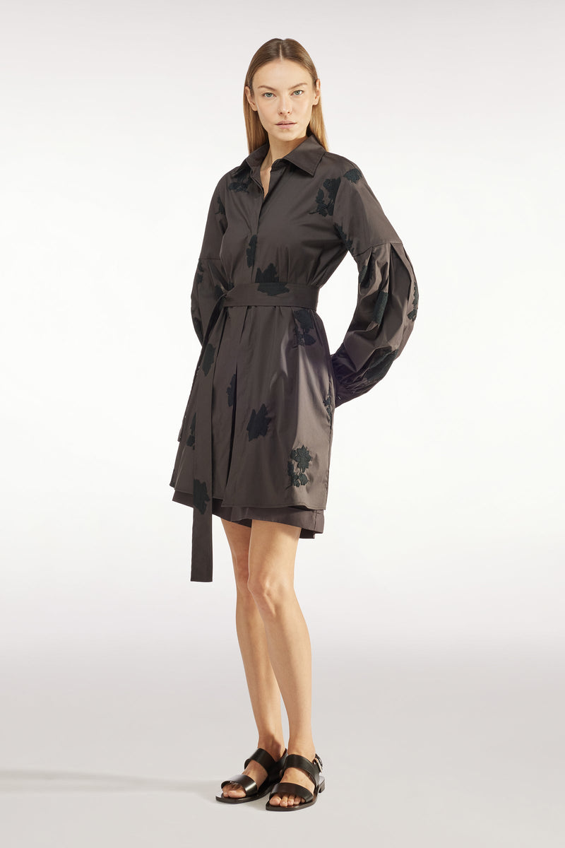 Clive Dress Magma Stamp/Black
