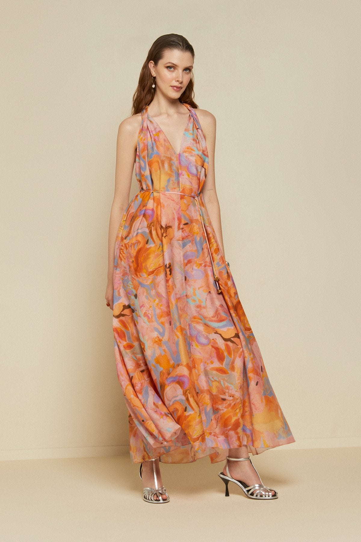 Long Printed Dress by OttoD'ame