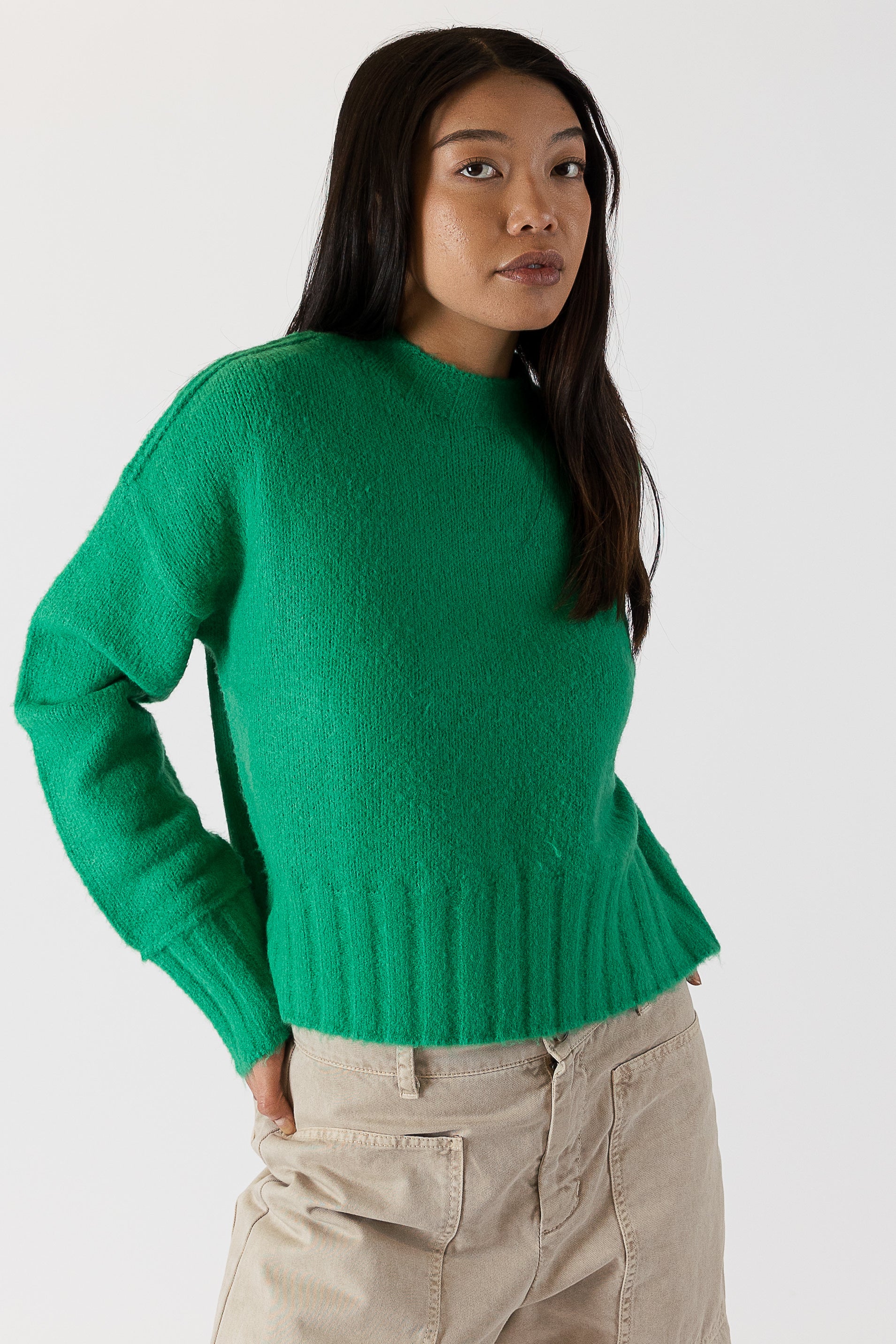 Short Crewneck Sweater by Yates & Co