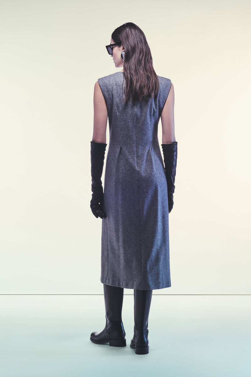 Justine Dress Medium Grey Mélange