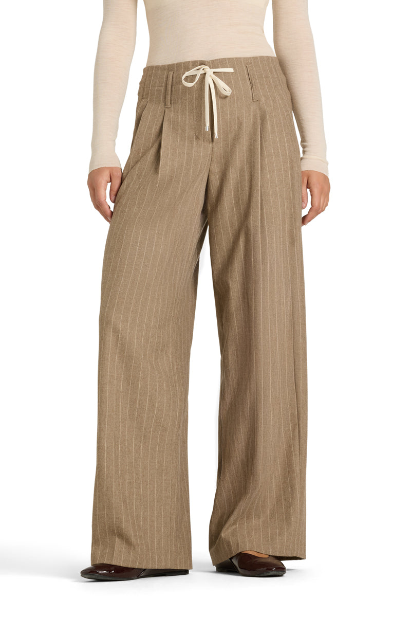 Addison Pant Stripe Beige/Cream-Cambio-Tocca Finita