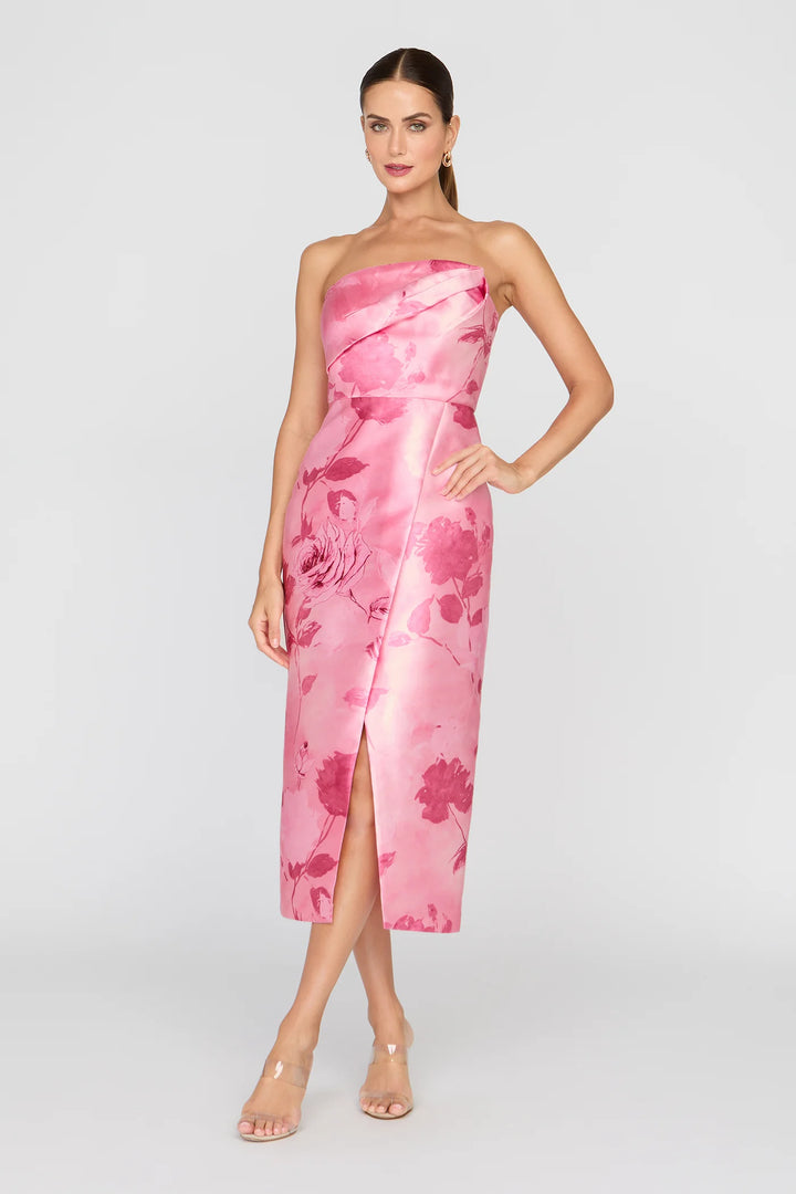 Addison Tea Length Dress Rose Bud – Tocca Finita