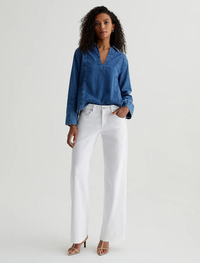 Adria Low Rise In Gallery White-AG Jeans-Tocca Finita