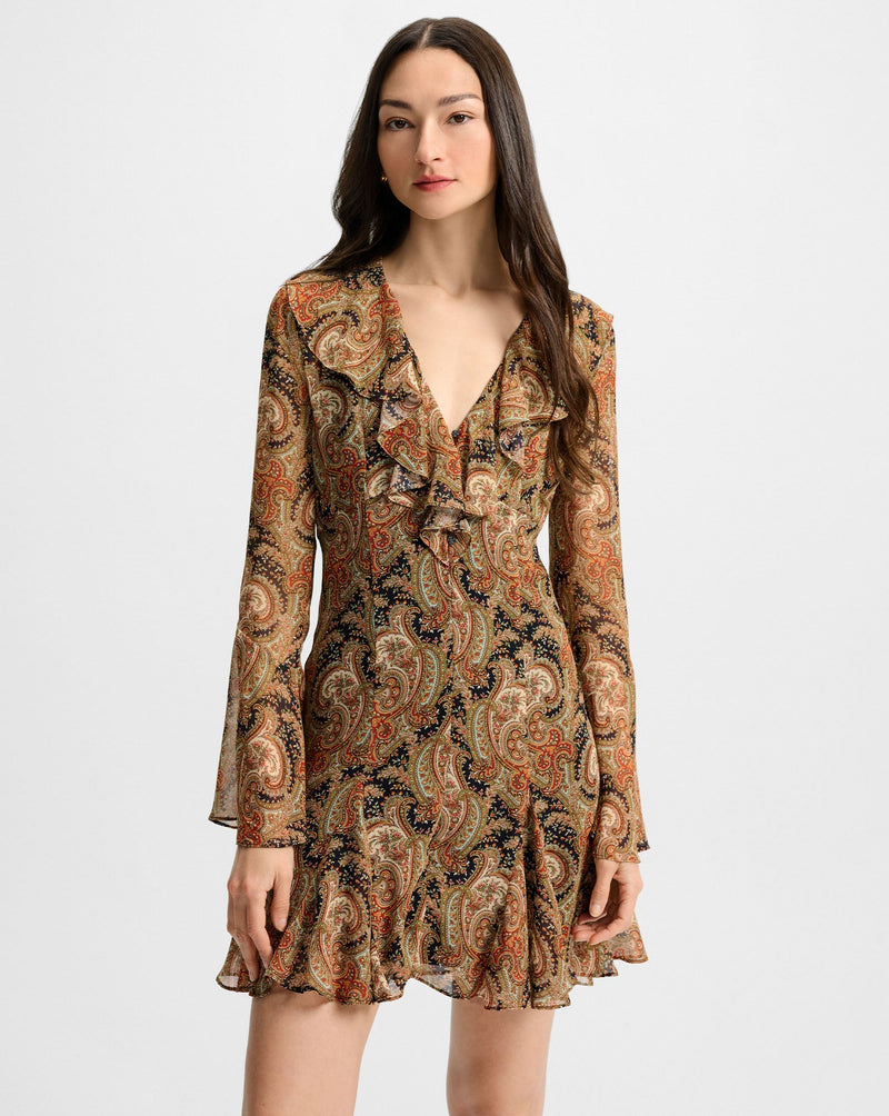 Adrienne Silk Mini Dress Navy Multi-Veronica Beard-Tocca Finita