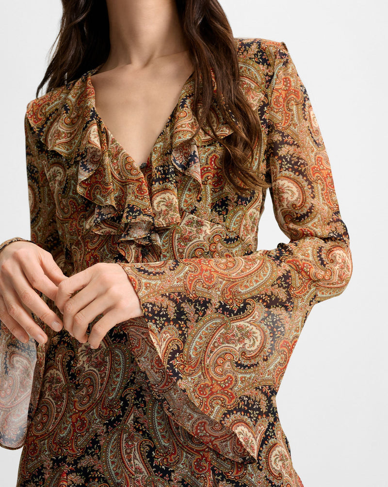 Adrienne Silk Mini Dress Navy Multi-Veronica Beard-Tocca Finita