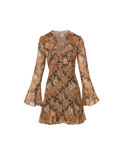 Adrienne Silk Mini Dress Navy Multi-Veronica Beard-Tocca Finita