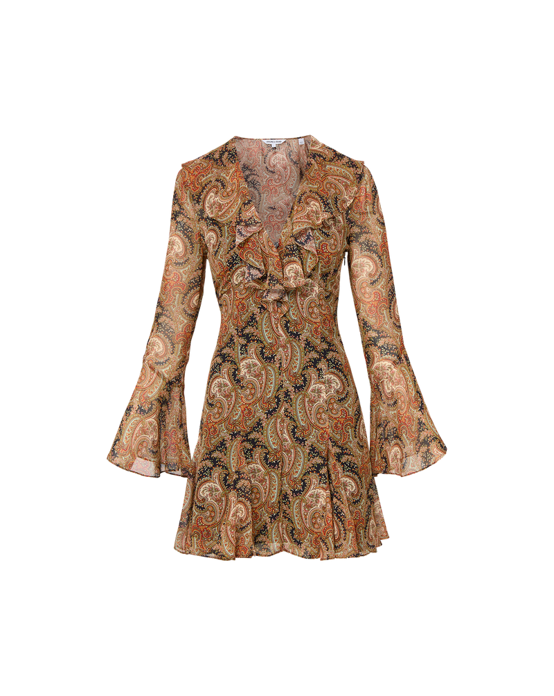 Adrienne Silk Mini Dress Navy Multi-Veronica Beard-Tocca Finita