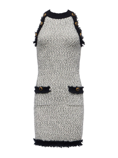 Alanna Knit Dress White/Black-L'Agence-Tocca Finita