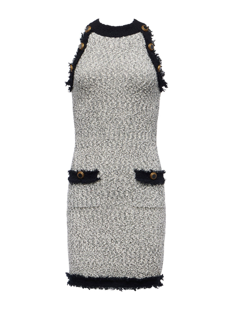 Alanna Knit Dress White/Black-L&