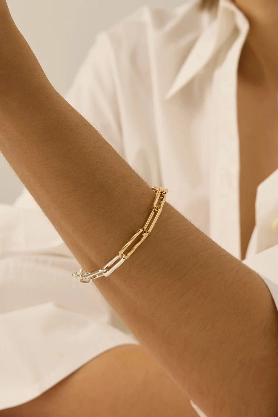 Andi Slim Bracelet Two-Tone-Jenny Bird-Tocca Finita