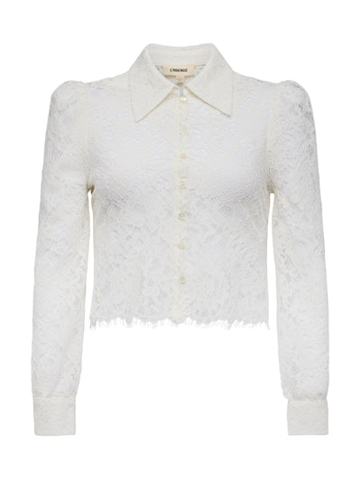 Anita Lace Blouse Ivory-L'Agence-Tocca Finita