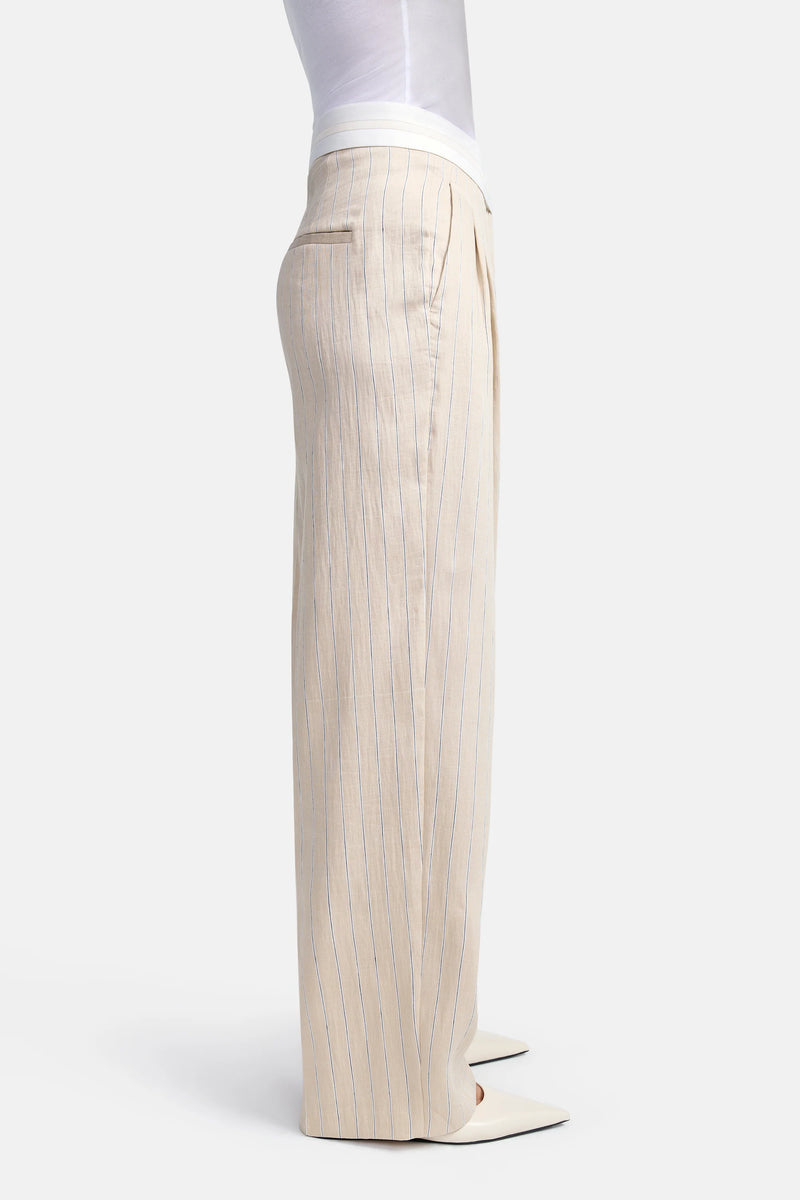 Anny Waistband In Creme Striped-Cambio-Tocca Finita