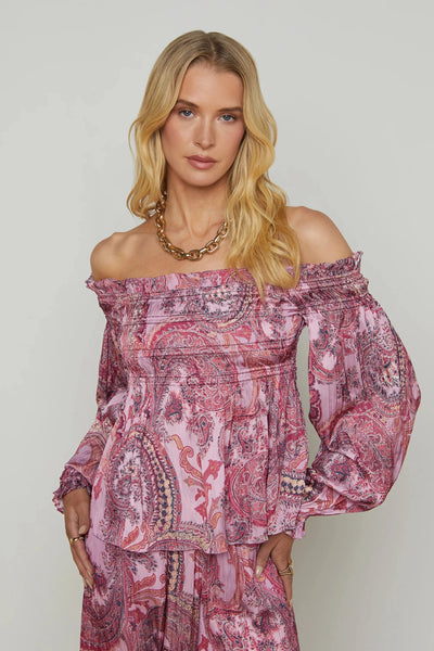 Ariela Off-The-Shoulder Blouse-L'Agence-Tocca Finita