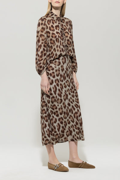 Artistic Animal Print Skirt-Luisa Cerano-Tocca Finita