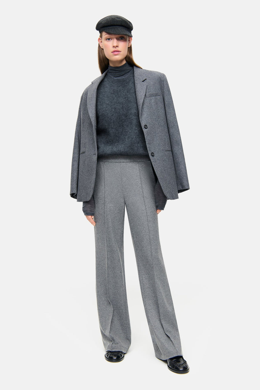 Ava Pant Grey Melange-Cambio-Tocca Finita