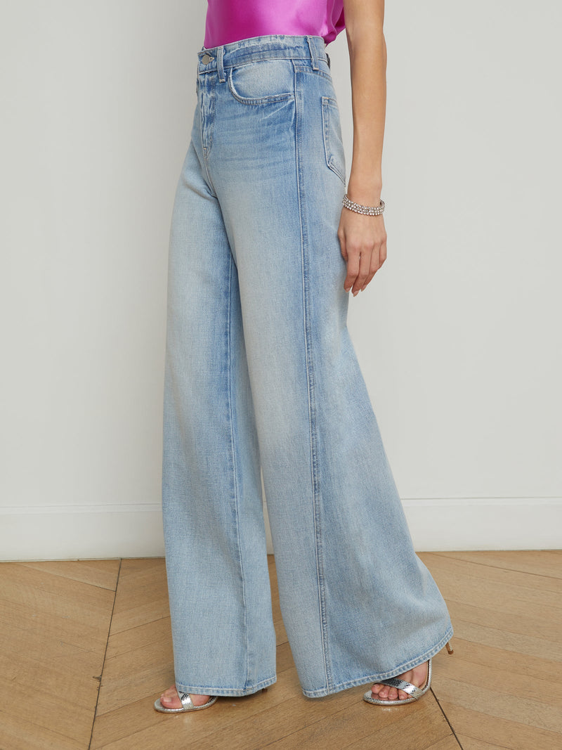 Beau Wide-Leg Jean In Denim Fontana-L&