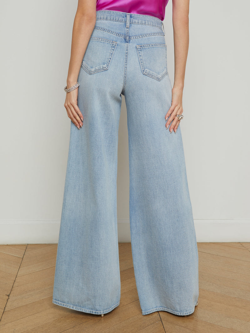 Beau Wide-Leg Jean In Denim Fontana-L&