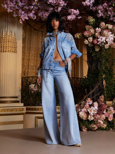 Beau Wide-Leg Jean In Denim Fontana-L'Agence-Tocca Finita