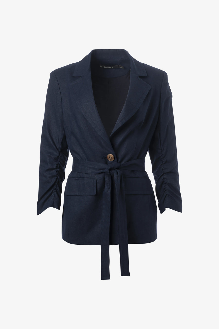 Belted Jacket in Navy-Iris Setlakwe-Tocca Finita
