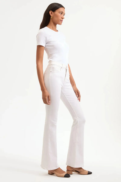 Beverly Skinny Flare Jeans In White-Veronica Beard-Tocca Finita