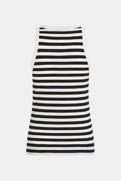 Black and White Stripe Singlet-Penn&Ink-Tocca Finita