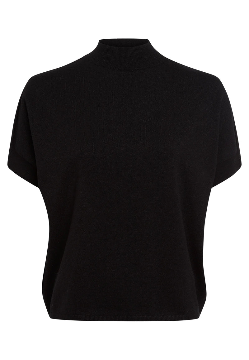 Black Mock-neck Sweater-Marc Aurel-Tocca Finita