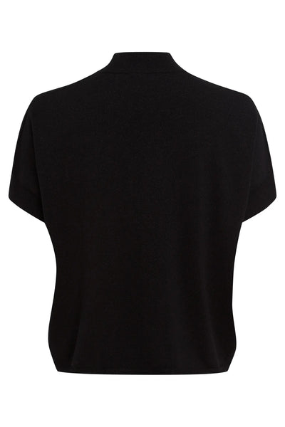 Black Mock-neck Sweater-Marc Aurel-Tocca Finita