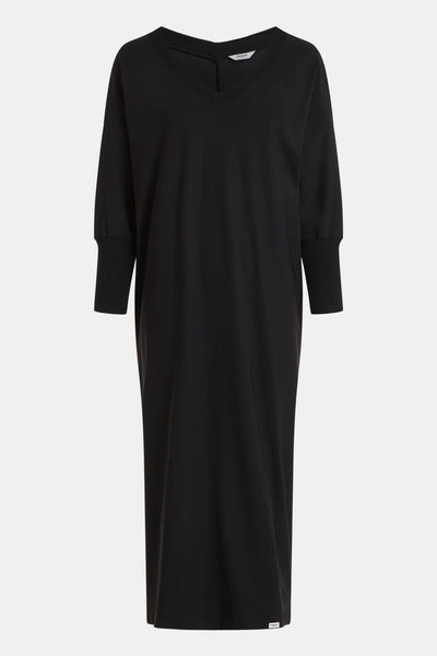 Black V Neck Jersey Dress-Penn&Ink-Tocca Finita