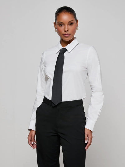 Blake Long Sleeve Bodysuit with Tie-L'Agence-Tocca Finita