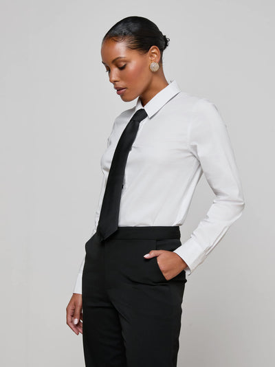 Blake Long Sleeve Bodysuit with Tie-L'Agence-Tocca Finita