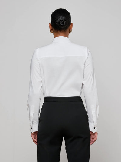 Blake Long Sleeve Bodysuit with Tie-L'Agence-Tocca Finita