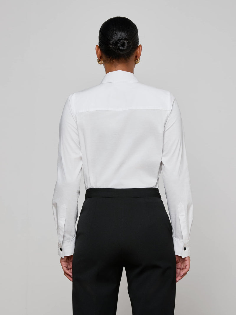 Blake Long Sleeve Bodysuit with Tie-L&