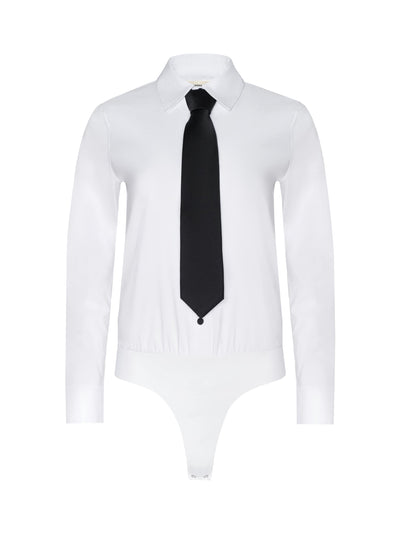 Blake Long Sleeve Bodysuit with Tie-L'Agence-Tocca Finita