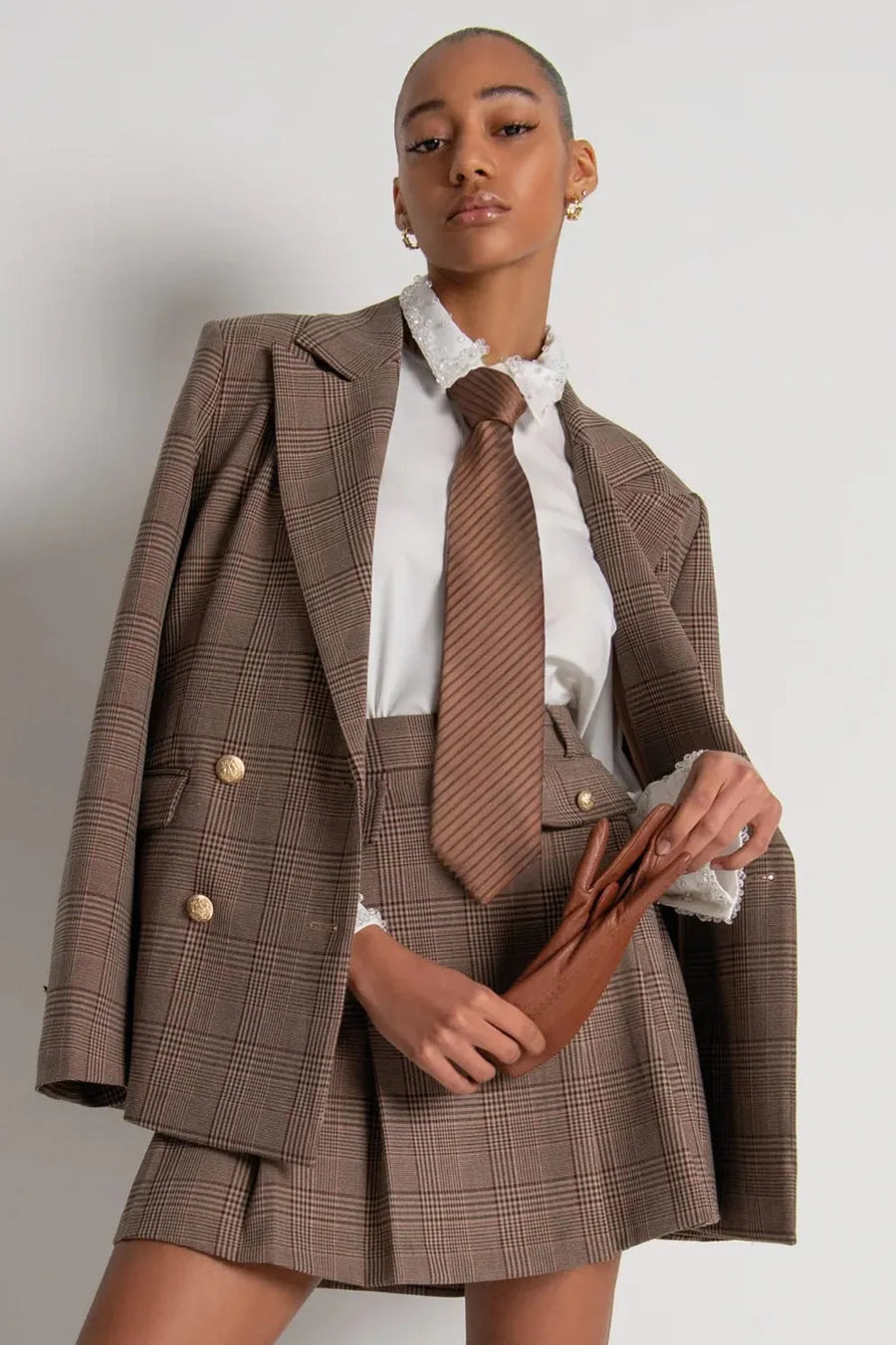 Blazer Made In Prince of Wales Fabric-Fracomina-Tocca Finita