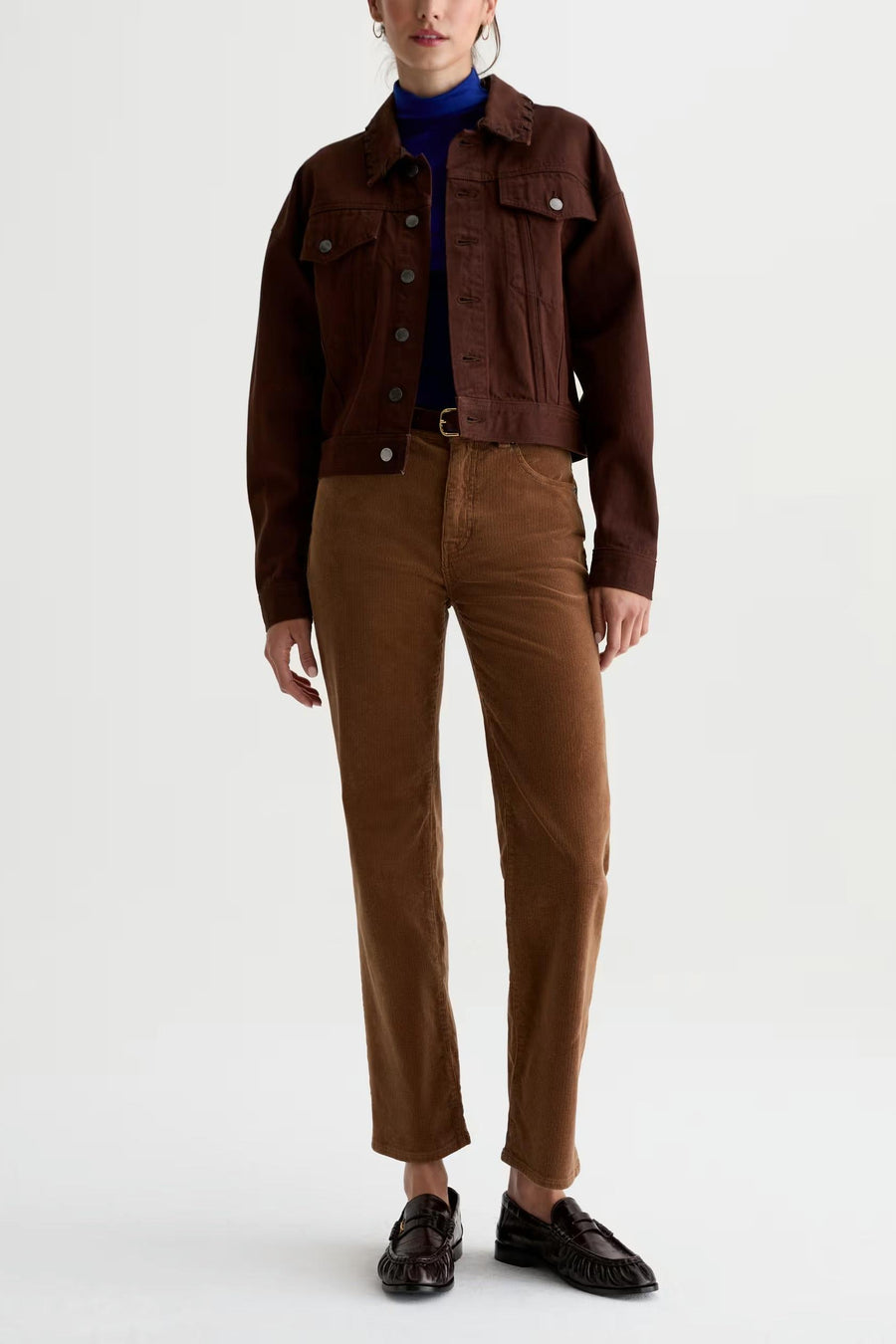 Brinley Corduroy Pant Bronze Beat-AG Jeans-Tocca Finita