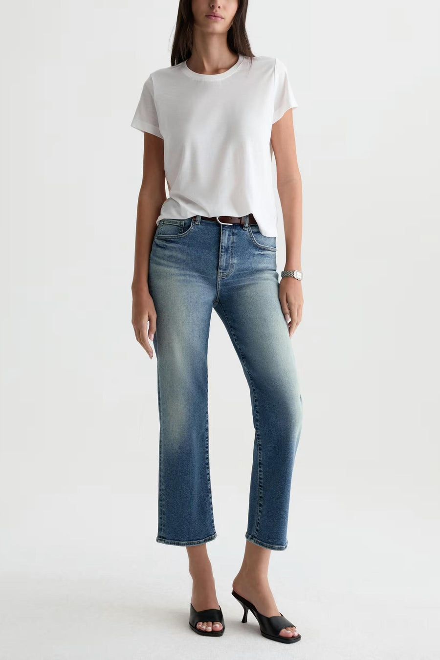 Brinley Crop Jean 15 Years Bouquet-AG Jeans-Tocca Finita