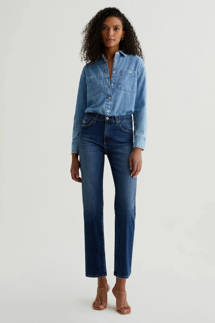 Brinley Mid-Rise Cropped In 7 Years La Jolla-AG Jeans-Tocca Finita