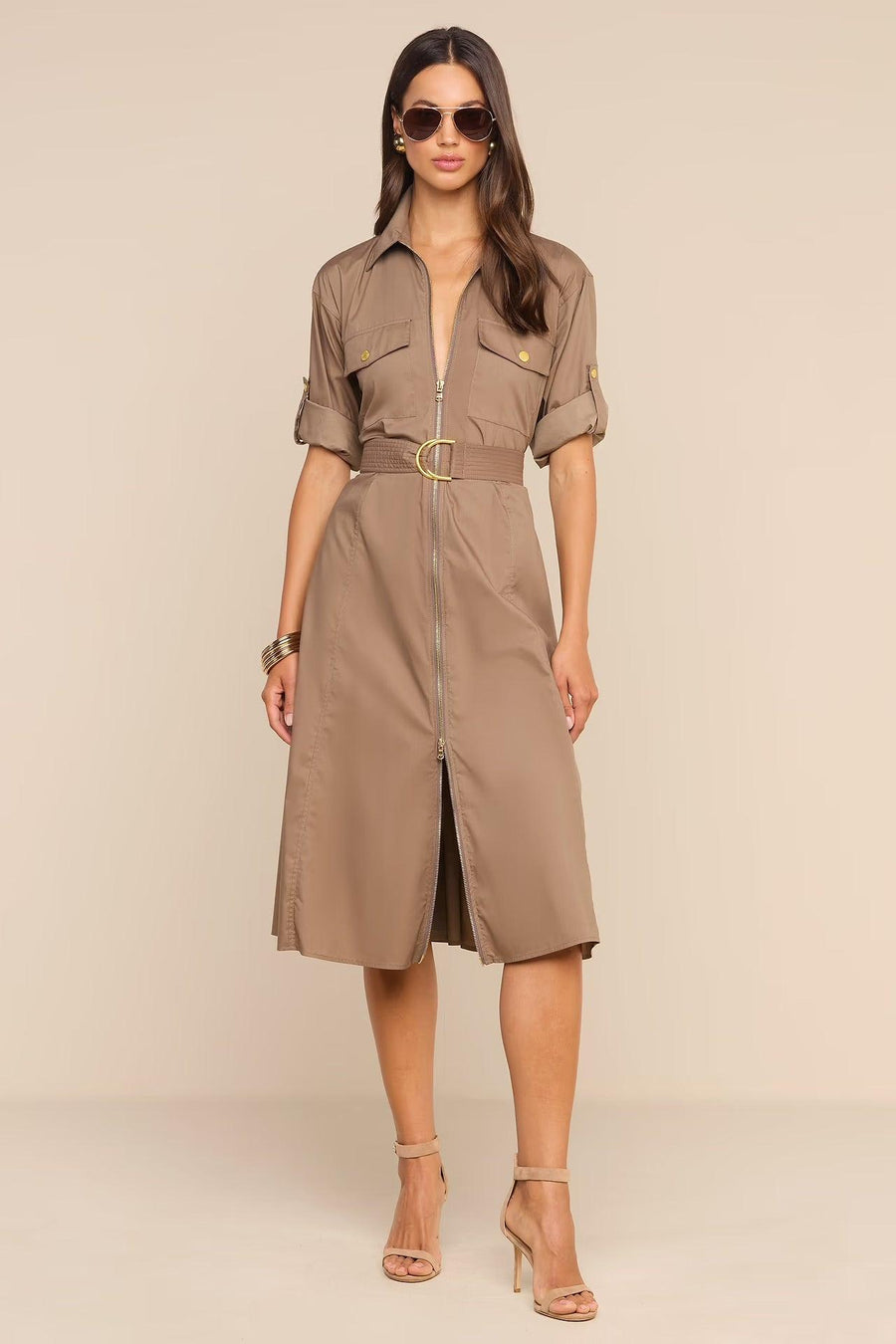 Callen Midi Shirt Dress Cardamom-L&