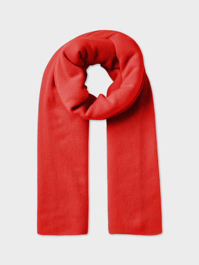 Cashmere Travel Wrap Carmine Red-White And Warren-Tocca Finita