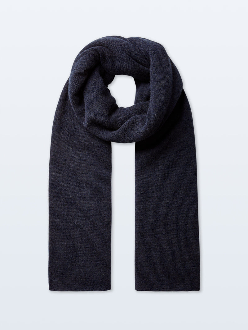 Cashmere Travel Wrap Deep Navy-White And Warren-Tocca Finita