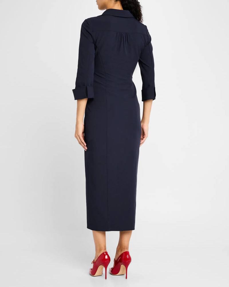 Cayleigh Dress In Navy-Cinq A Sept-Tocca Finita