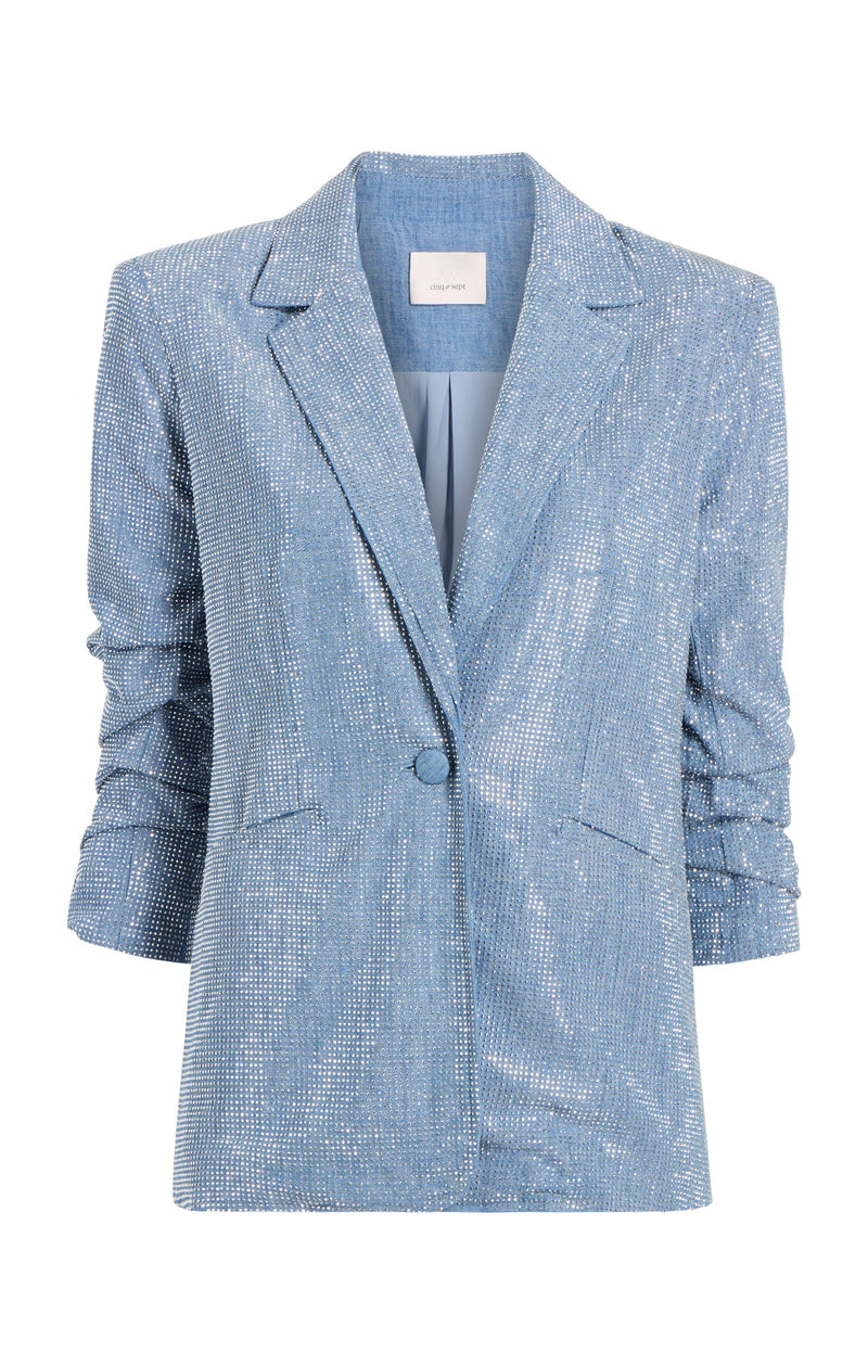 Chambray Headset Kylie Blazer-Cinq A Sept-Tocca Finita