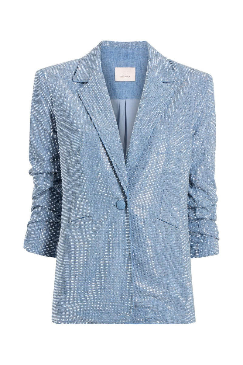 Chambray Headset Kylie Blazer-Cinq A Sept-Tocca Finita