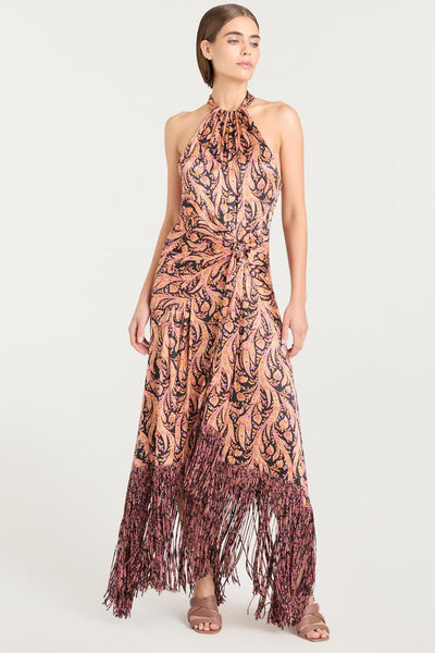 Charming Paisley Teresa Dress in Obsidian Multi-Cinq A Sept-Tocca Finita