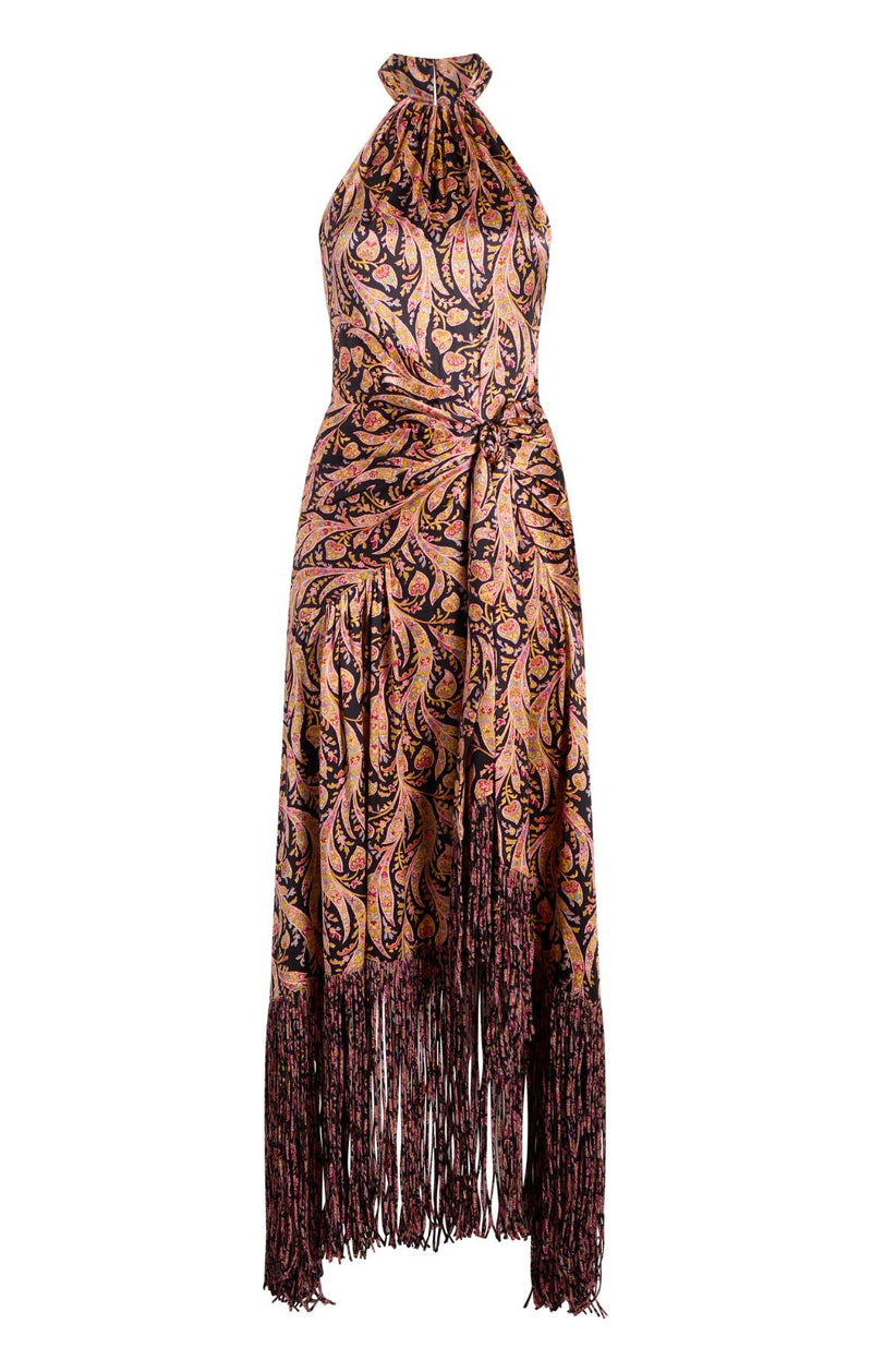 Charming Paisley Teresa Dress in Obsidian Multi-Cinq A Sept-Tocca Finita