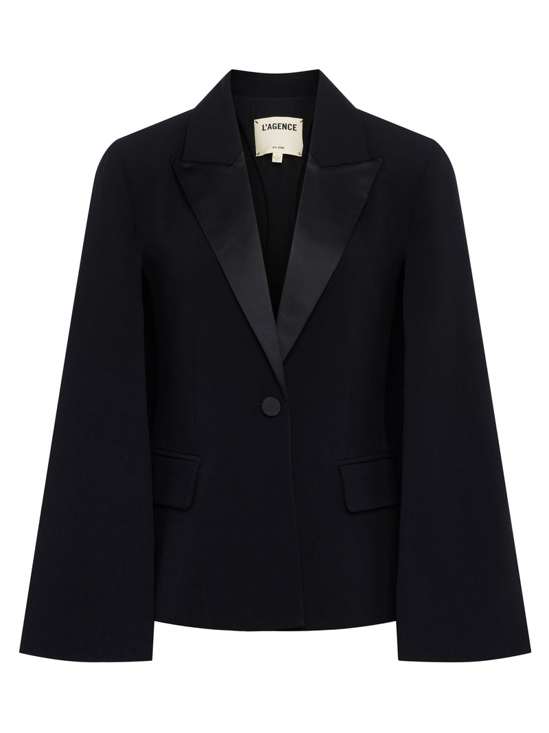 Christina Satin Cape-L&